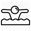 Breaststroke Swimmer  Icon