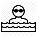 Breaststroke swimmer  Icon