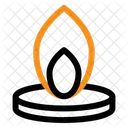 Brennen Feuer Rabatt Symbol