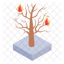 Brennender Baum  Symbol