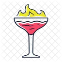 Flammend Cocktail Martini Symbol