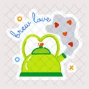Brew Love Tea Date Tea Love Icon