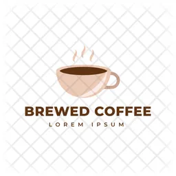 Brewed Coffee Logo Icon