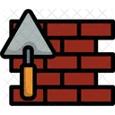 Brick Wall Trowel Icon