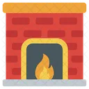 Brick Furnace Indoor Fireplace Furnace Icon