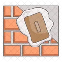Brick Plastering Icon