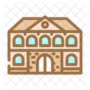 Brick School Building Icon