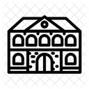 Brick School Building Icon