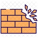 Brick wall broken  Icon