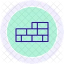 Brick Wall Color Circle Icon Icon