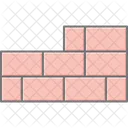 Brick Wall Lineal Color Icon Icon