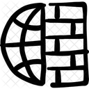 Brick Wall Architecture Construction Icon