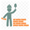 Brickwork Construction Builder Icon