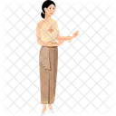 花嫁、ベージュ、衣装 アイコン