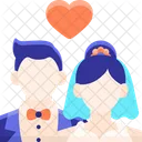 Bride And Groom Love Couple Icon