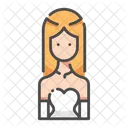 Bride Wedding Dress Icon