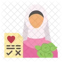Wedding Agree Female Icon