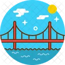 Bridge Building Cityscape Icon