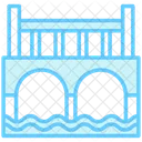 Infrastructure Crossing Connection Icon