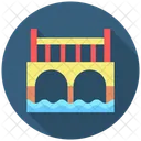Infrastructure Crossing Connection Icon