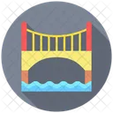 Infrastructure Crossing Connection Icon