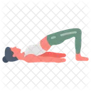 Bridge Pose Yoga Sanskrit Yoga Icon