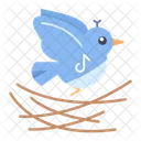 Brids In Nest  Icon