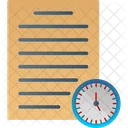 Brief Business Clock Icon