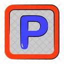 Buchstabe P P Gross Buchstabe Symbol