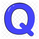 Letzteres Q Q Buchstabe Buchstabe Symbol