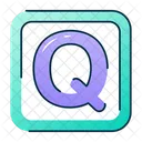 Letzteres Q Q Buchstabe Buchstabe Symbol