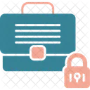 Briefcase Secured Money Icon