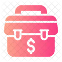 Briefcase Money Dollar Icon