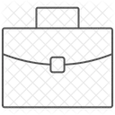 ブリーフケースの細い線のアイコン アイコン