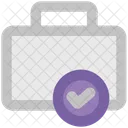 Briefcase Checkmark Suitcase Icon