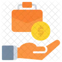 Briefcase Coin Dollar Icon