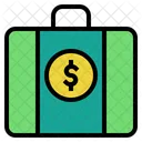 Briefcase Portfolio Money Banking Cash Icon