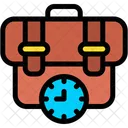 Briefcase Work Time Suitcase Icon