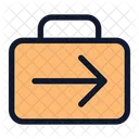 Briefcase-arrow-right  Icon