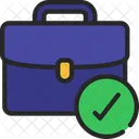 Briefcase Check Briefcase Check Mark Briefcase Icon