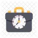 Briefcase clock  Icon