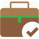 Briefcase Tick  Icon