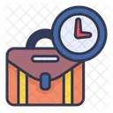 Briefcase Time Running  Icon