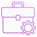 Briefcase wilth gears  Icon
