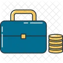 Briefcase Coins Business Icon