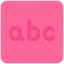 Alphabet Buchstaben Klein Icon