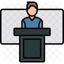Briefing Speech Congress Icon