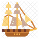 Brigantine Sailboat Boat Icon