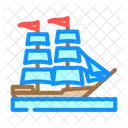 Brigantine Ancient Ship Icon