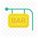 Bar Sign Bright Neon Icon